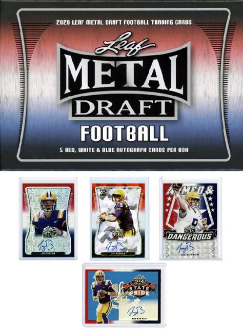 2020 leaf metal draft football hobby box|leaf metal draft football checklist.